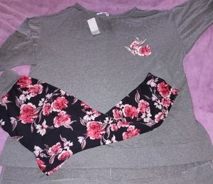 New with Tags! Women's Lane Bryant Floral Pajamas Set. Joggers and 3/4 Sleeve